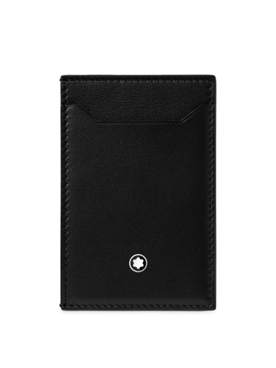 Shop Montblanc Men's Meisterstück Pocket Card Holder In Black