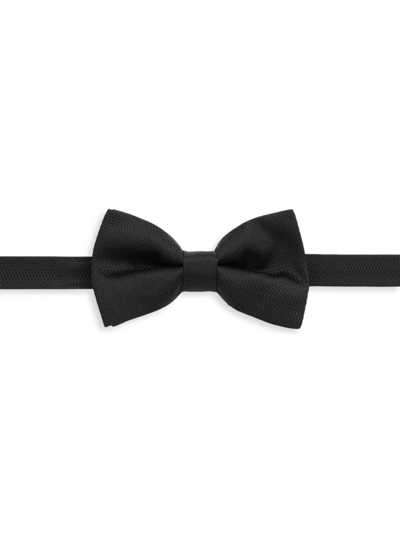 Shop Saks Fifth Avenue Men's Tonal Micro Diamond Bow Tie In Moonless Night
