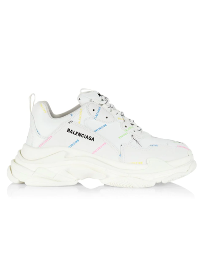 Balenciaga Triple S Sneakers In White Multi | ModeSens
