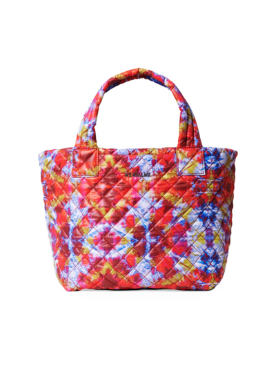 Shop Mz Wallace Women's Small Metro Quilted Nylon Tote Deluxe In Prism