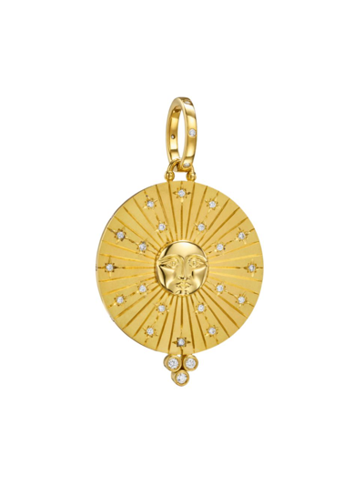Shop Temple St Clair Women's Sol 18k Yellow Gold & Diamond Pendant