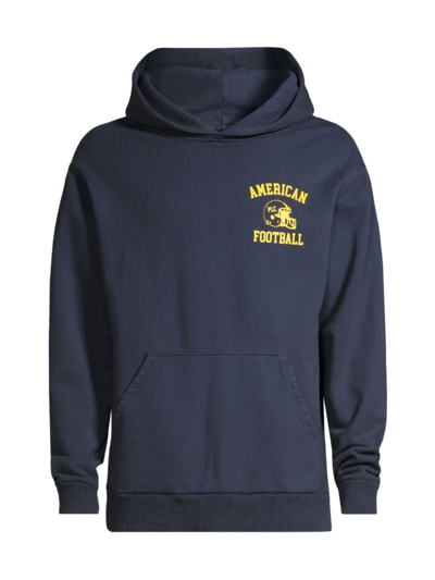 Shop Pasadena Leisure Club Men's American Football Hoodie Sweatshirt In Navy