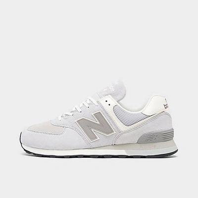 New Balance Men's 574 Casual Shoes In Aluminum/white | ModeSens