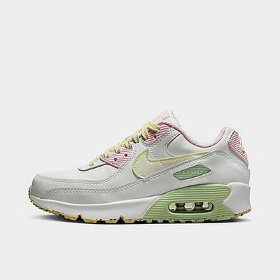 Nike Girls' Big Kids' Air Max 90 Ltr Casual Shoes In Summit White/pink Foam/coconut  Milk | ModeSens