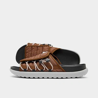 Shop Nike Men's Asuna 2 Slide Sandals In Pecan/cinnabar/off Noir/black