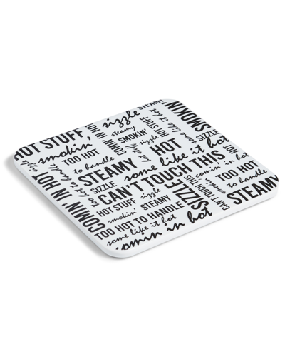 Shop The Cellar Words Square Ceramic Trivet, Created For Macy's