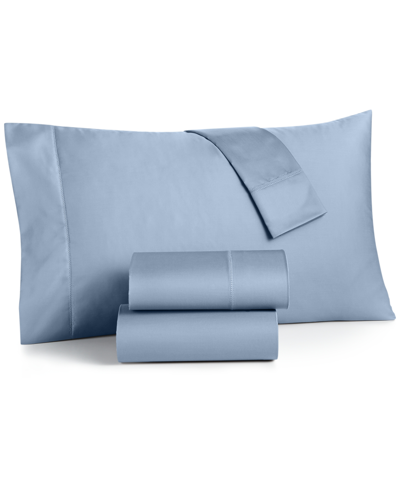 Shop Charter Club Damask Solid 550 Thread Count 100% Cotton 4-pc. Sheet Set, Full, Created For Macy's In Horizon
