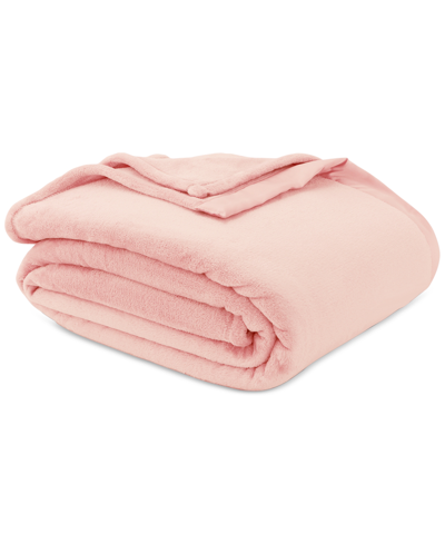 Shop Berkshire Classic Velvety Plush Blanket, Full/queen, Created For Macy's In Rose Smoke