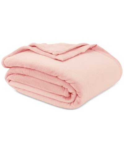 Shop Berkshire Classic Velvety Plush Twin Blanket, Created For Macy's In Rose Smoke