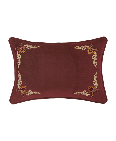 Royal Court Montecito Decorative Pillow, 13" X 19" In Red