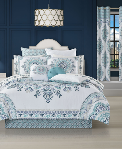 Shop Royal Court Closeout!  Afton 4-pc. Comforter Set, King In Blue