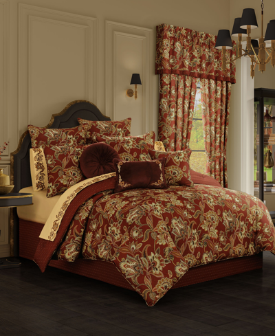 Shop Royal Court Closeout!  Montecito 4-pc. Comforter Set, Queen In Red