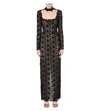TOM FORD Backless Floral-Lace Gown