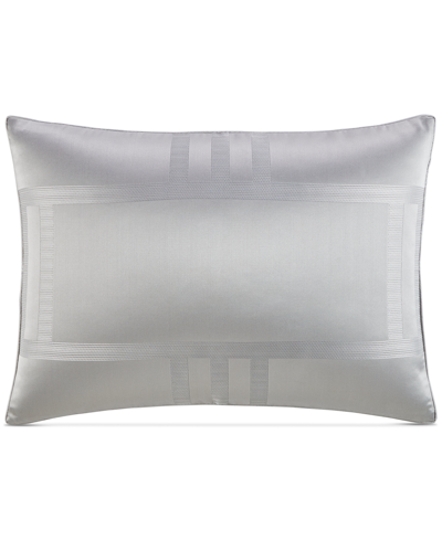 Shop Hotel Collection Structure Sham, Standard, Created For Macy's Bedding In Silver