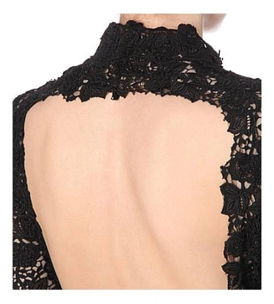 Shop Tom Ford Backless Floral-lace Gown In T9000