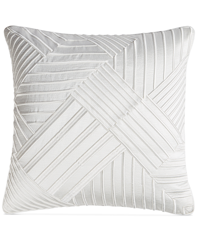 Shop Hotel Collection Glint Decorative Pillow, 20" X 20", Created For Macy's In White