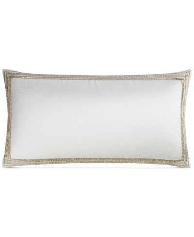 Shop Hotel Collection Glint Decorative Pillow, 14" X 26", Created For Macy's In White