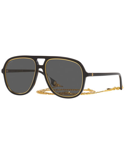 Shop Gucci Women's Sunglasses, Gg1077s 57 In Black