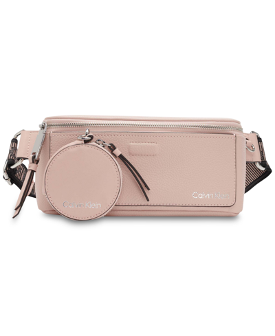 Shop Calvin Klein Millie Belt Bag In Rose Smoke
