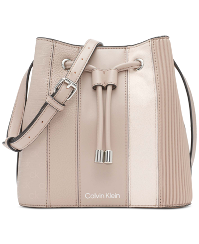 Calvin Klein Gabrianna Mini Bucket Bag In Goat Combo | ModeSens