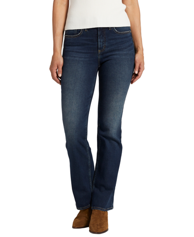Shop Silver Jeans Co. Women's Infinite Fit One Size Fits Four High Rise Bootcut Jeans In Indigo