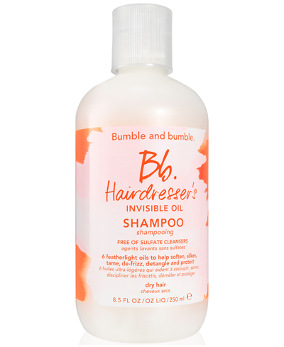 Shop Bumble And Bumble Hairdresser's Invisible Oil Hydrating Shampoo, 8.5 Oz. In No Color