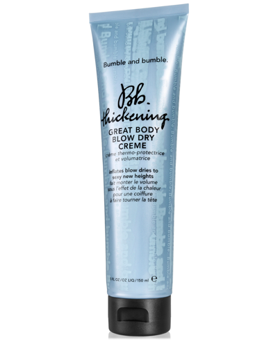 Shop Bumble And Bumble Thickening Great Body Blow Dry Creme, 5 Oz. In No Color