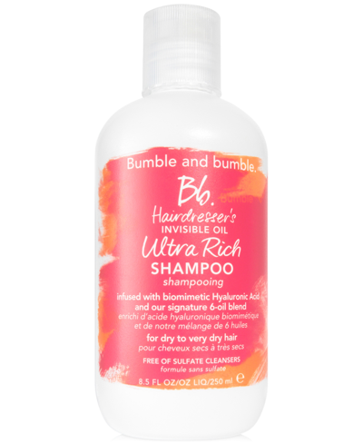 Shop Bumble And Bumble Hairdresser's Invisible Oil Ultra Rich Shampoo, 8.5 Oz. In No Color