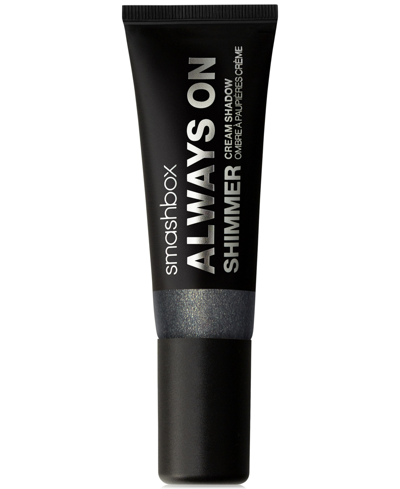 Shop Smashbox Always On Cream Shadow In Charcoal Shimmer (mid-tone Charcoal With