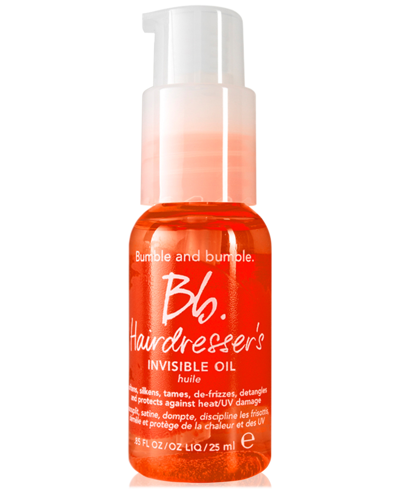 Bumble And Bumble Hairdresser's Invisible Oil Frizz Reducing Hair Oil, 0.85 Oz. In No Color