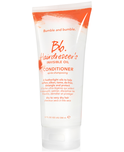 Shop Bumble And Bumble Hairdresser's Invisible Oil Hydrating Conditioner, 6.7oz. In No Color