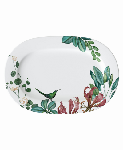 Villeroy & Boch Avarua Floral Porcelain Oval Platter 41cm In Multi