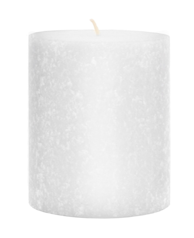 Root Candles Timberline Pillar Candle, 4" X 4" In White