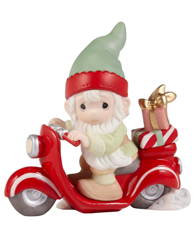 Shop Precious Moments 221037 I'll Be Gnome For Christmas Porcelain Figurine In Multicolor