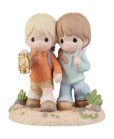 Shop Precious Moments 221017 You Light Up My Life Bisque Porcelain Figurine In Multicolor