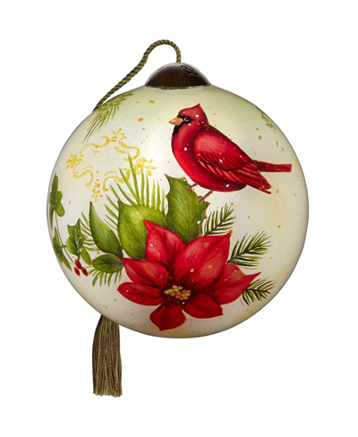 Shop Precious Moments Ne'qwa Art 7221129 Winter Medley Hand-painted Blown Glass Ornament In Multicolor