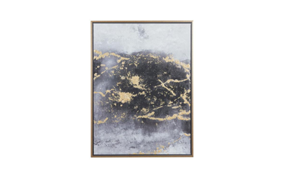 Shop Cosmoliving Metal Contemporary Abstract Framed Wall Art, 30" X 2" X 40" In Black