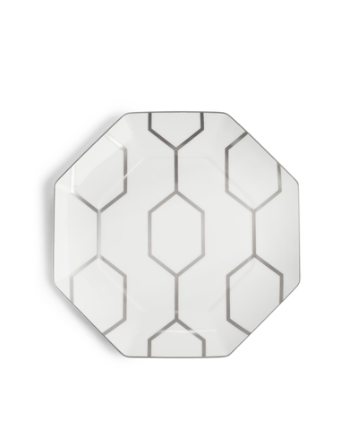 Wedgwood Gio Platinum Accent Plate Octagonal 9.1" In Multi