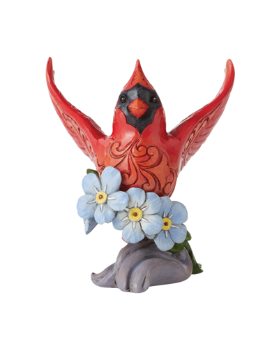 Shop Jim Shore Caring Cardinal Forget-me-not Figurine In Multi