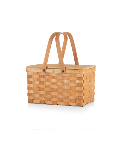 Picnic Time Poppy 2 Piece Personal Picnic Basket In Beige
