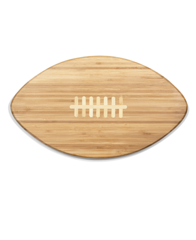 Shop Toscana Touchdown Pro Football Cutting Board Serving Tray In Brown