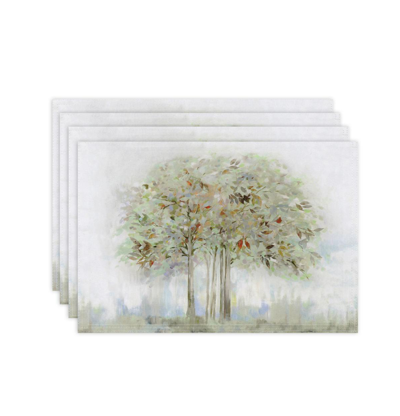 Shop Laural Home Nature's Melody Set Of 4 Placemats, 13" X 19" In Multi