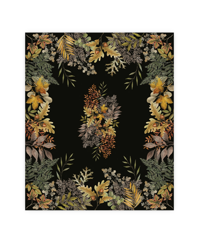 Shop Laural Home Sophisticated Autumn Tablecloth, 70" X 84" In Black