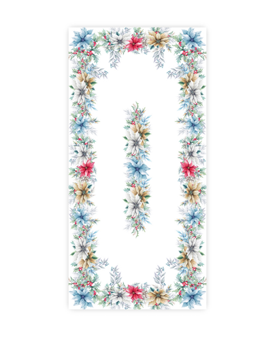 Shop Laural Home Glad Tidings Tablecloth, 70" X 144" In Off-white
