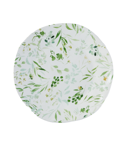 Shop Tableau Wildflowers 11" Oval Platter In Green