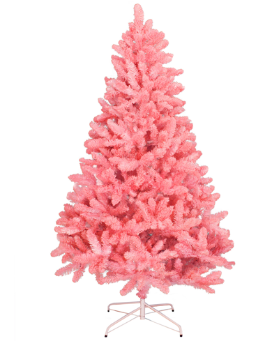 Shop Perfect Holiday Light Pink Flocked Kodiak With Metal Stand, 6"