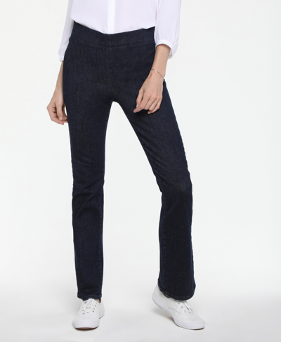 Shop Nydj Petite Size Slim Bootcut Pull-on Jeans In Langley
