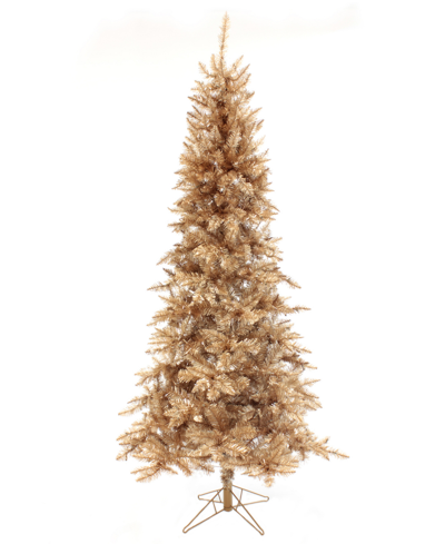 Shop Perfect Holiday Rose Gold-tone Tree With Metal Stand, 7.5"