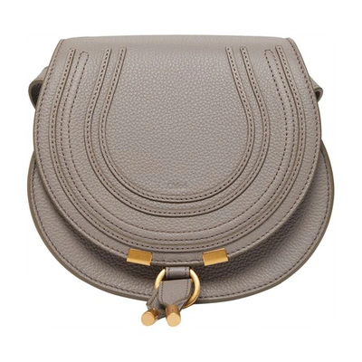 Shop Chloé Marcie Shoulder Bag In Cshmere_grey