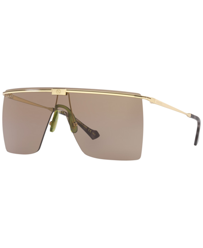 Shop Gucci Men's Sunglasses, Gg1096s 90 In Gold-tone